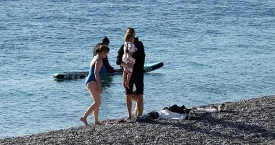Antalya’da kış ortasında deniz keyfi #antalya