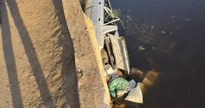 Viranşehir'de otomobil köprüden düştü: 4 yaralı #sanliurfa