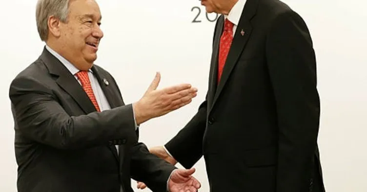 Cumhurbaşkanı Erdoğan G20’de Antonio Guterres’i kabul etti