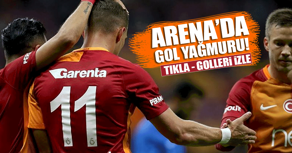 Galatasaray Dersimspor maçında gol yağmuru