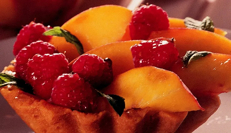 Şeftalili Frambuazlı Tartölet