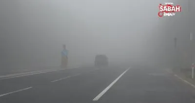 Bolu Dağı’nda sis nedeniyle görüş mesafesi 20 metreye düştü | Video
