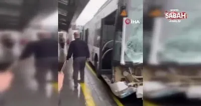 Haramidere’de metrobüs kazası: 4 yaralı | Video