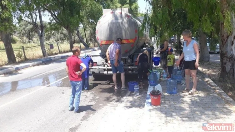 İzmir Foça susuz kaldı! Halk CHP belediyeciliğine tepkili
