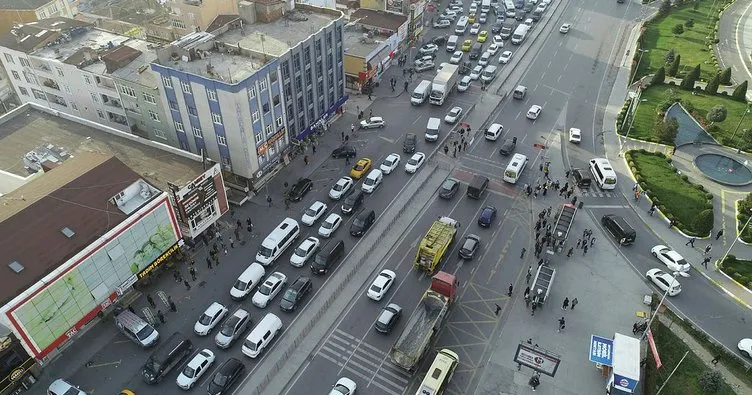 İstanbul Küçükçekmece’de trafik çilesi