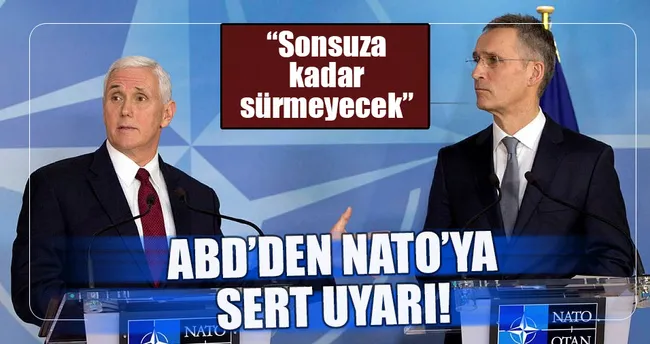 ABD, NATO’yu yine uyardı