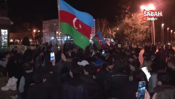 Azerbaycan halkı Aliyev'in galibiyetini kutluyor | Video