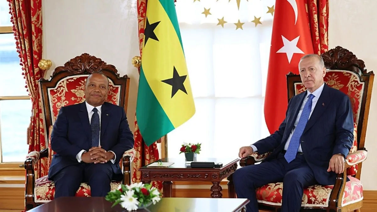 Başkan Erdoğan, Sao Tome ve Principe Demokratik Cumhuriyeti Başbakanı Patrice Emery Trovoada'yı kabul etti