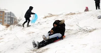Talas’ın Erciyes’inde kızak keyfi #kayseri