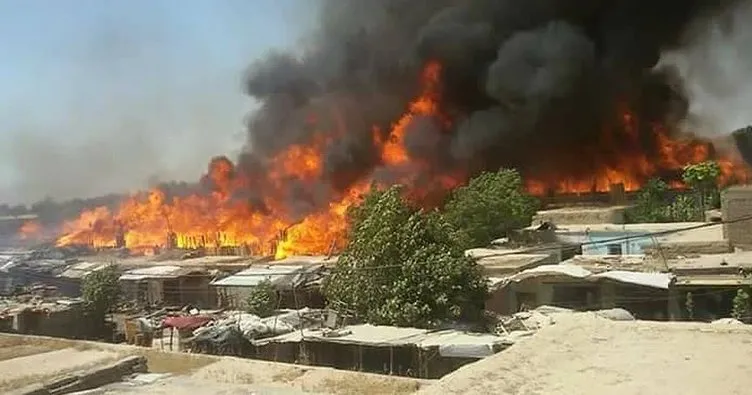 Afganistan’da yangın: 475 mağaza kül oldu!