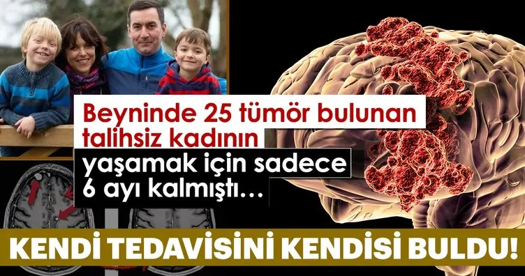 Yaşamak için 6 ayı kalmıştı... Beynindeki 25 tane tümörü kendi tedavi etti!