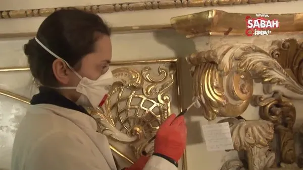 Dolmabahçe Sarayı’ndaki restorasyon çalışmalarında şaşırtan detaylar ortaya çıktı!