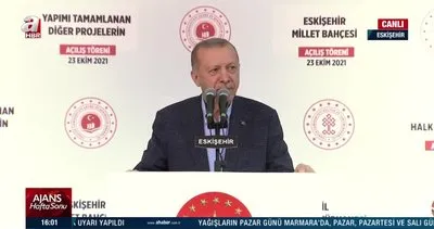 Başkan Erdoğan Eskişehir programı kapsamında vatandaşlara seslendi