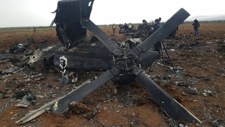 Son dakika: ABD helikopterinin enkazı görüntülendi: İdlib’deki operasyonda imha edilmişti
