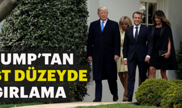 Trump, Macron’u üst düzeyde ağırlıyor