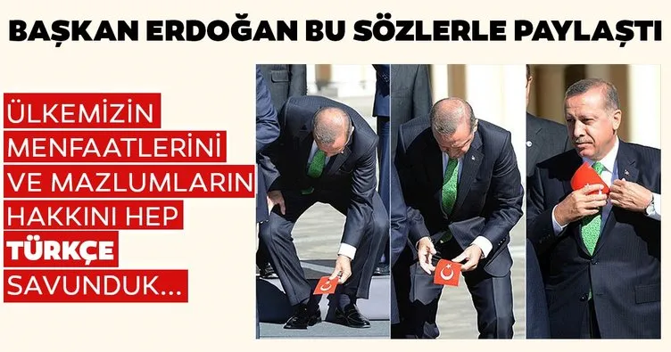 Son dakika: Başkan Erdoğan’dan Türk Dil Bayramı paylaşımı