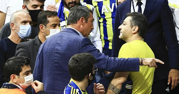 Ali Koç ve taraftarlar arasında gerginlik! Fenerbahçe Beko-Barcelona maçında...