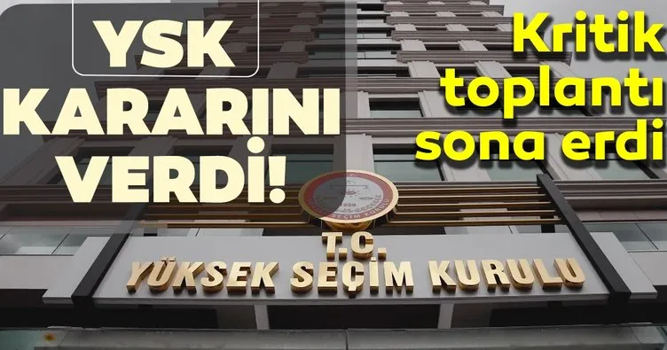 Son dakika: Kritik toplantı sona erdi... YSK mühürlerle ilgili kararını verdi!