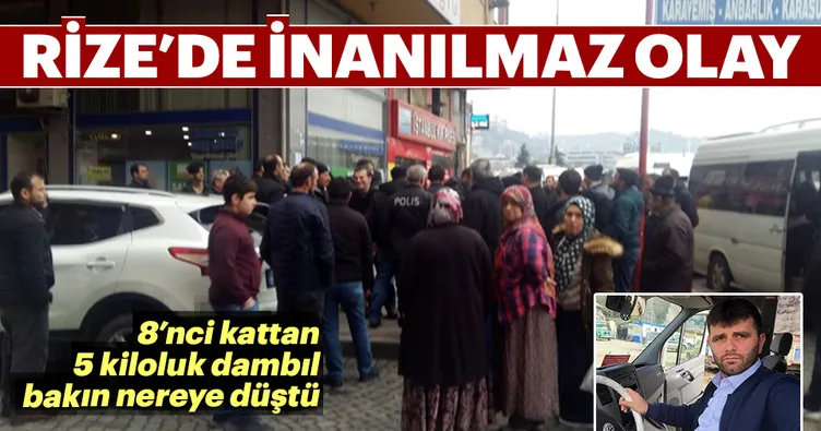 Rize’de inanılmaz olay