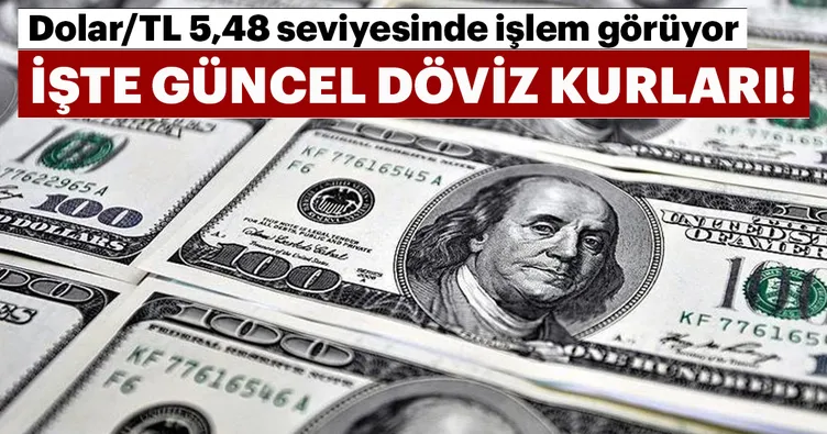 Dolar/TL 5,48 seviyesinde işlem görüyor! İşte güncel döviz kurları