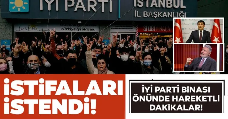 SON DAKİKA HABERLER: İYİ Parti üyesi bir grup eylem yaparak İstanbul İl Başkanı’nın istifasını istedi