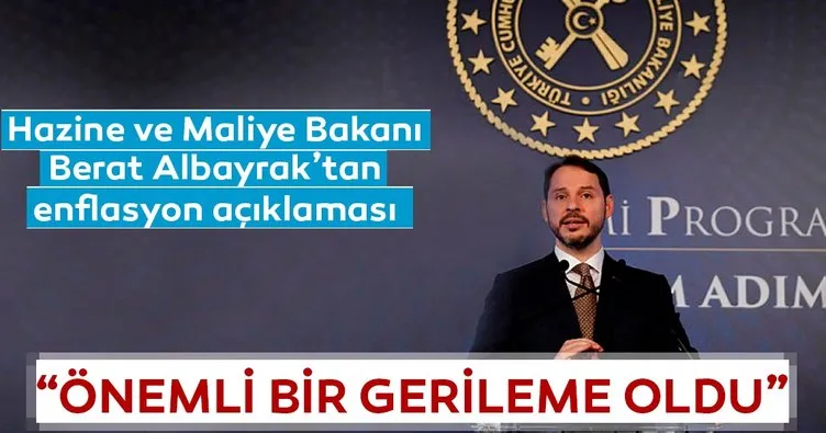 Son dakika: Hazine ve Maliye Bakanı Berat Albayrak’tan enflasyon açıklaması