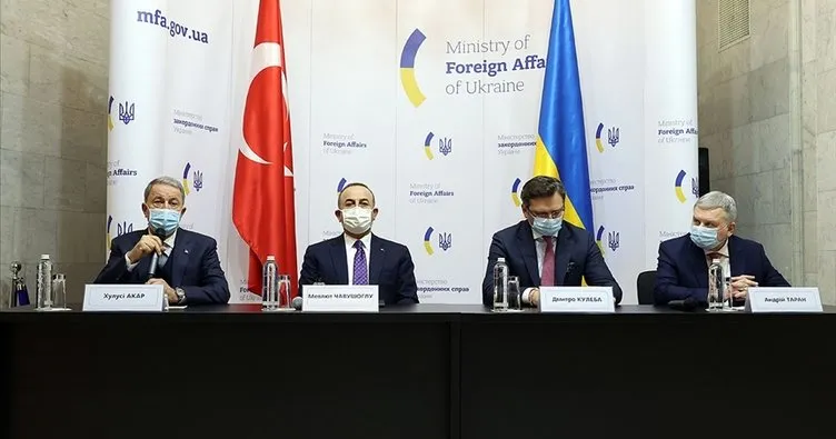 Ukrayna-Türkiye dışişleri ve savunma bakanlarının katıldığı toplantının ardından ortak bildiri yayımlandı