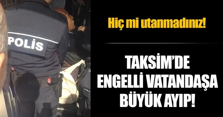 Taksim’de engelli vatandaşa ’asansör’ ayıbı!