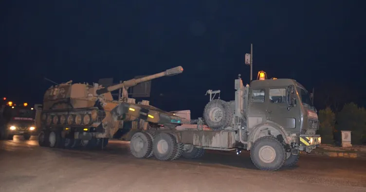 Suriye sınırına askeri araç sevkiyatı