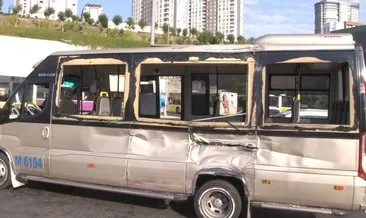Küçükçekmece’de korkunç kaza! Belediye otobüsü ile dolmuş çarpıştı, 11 kişi yaralandı