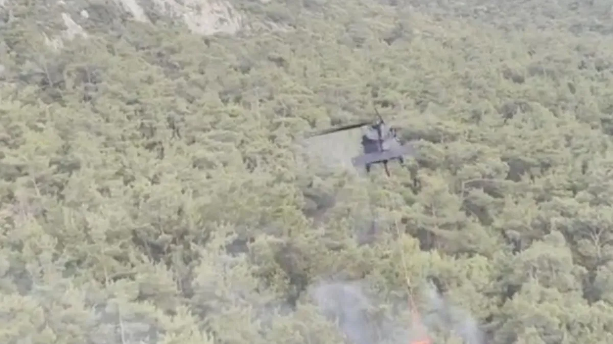 TSK'dan Afyonkarahisar, İzmir ve Ankara'daki orman yangınlarını söndürme çalışmalarına 7 helikopterle destek