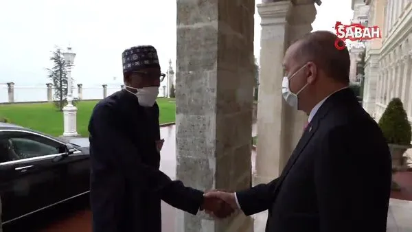 Başkan Erdoğan, Nijerya Cumhurbaşkanı Buhari ile Dolmabahçe'de görüştü | Video