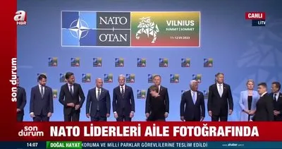 Başkan Erdoğan, Stoltenberg tarafından karşılandı. Liderler, geleneksel NATO fotoğrafı için poz verdi | Video