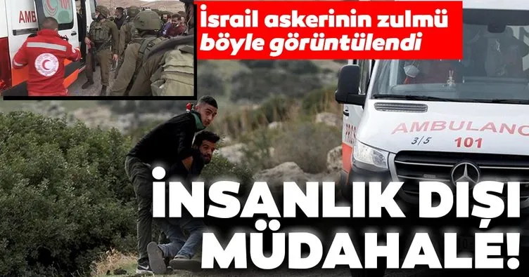 İsrail askerinden insanlık dışı uygulama! Ambulanstaki Filistinliye yapılan zulüm böyle görüntülendi