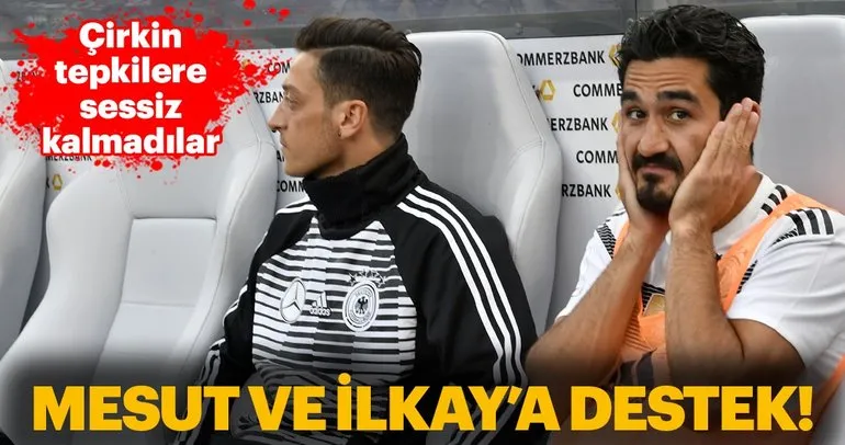 Mesut Özil ve İlkay Gündoğan’a takım arkadaşlarından destek