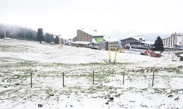 Uludağ’a mayıs ayında kar yağdı