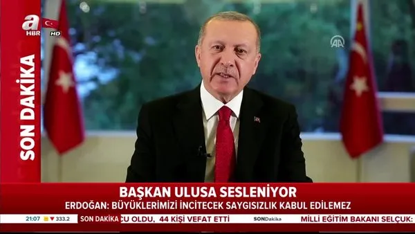 Başkan Erdoğan ulusa seslendi 