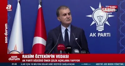 AK Parti Sözcüsü Ömer Çelik’ten Rasim Öztekin açıklaması | Video