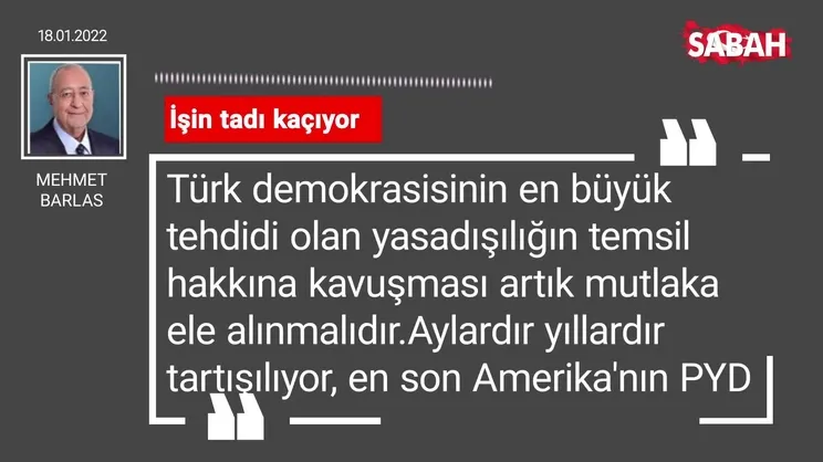 Mehmet Barlas | İşin tadı kaçıyor