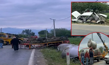 İzmir’de korkunç kaza! Manevra yapan kamyon devrildi: 5 yaralı!