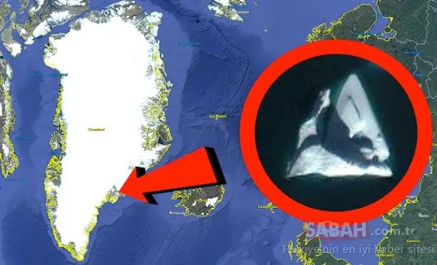 Google Haritalar’da keşfedildi! Grönland’da milyonlarca yıl önce düşmüş UFO bulundu!