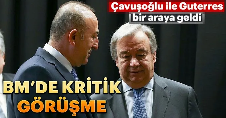 Çavuşoğlu ile Guterres Kaşıkçı cinayetini görüştü