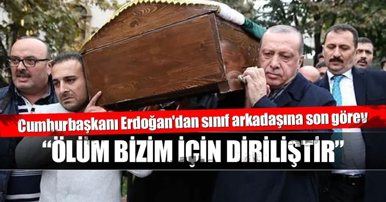 Cumhurbaşkanı Erdoğan Nebi Güdük’ün cenazesine katıldı