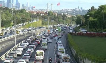 Haftanın ilk iş gününde trafikte yoğunluk yaşanıyor #istanbul