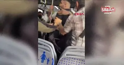 Metrobüste yolcular arasında yüksek sesle konuşma kavgası | Video