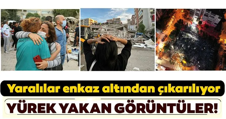 İzmir’de deprem sonrası yürek yakan görüntüler! Yeni enkaz görüntüleri...