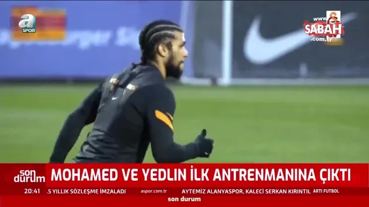 Mostafa Mohamed ve DeAndre Yedlin ilk antrenmanlarına çıktı | Video