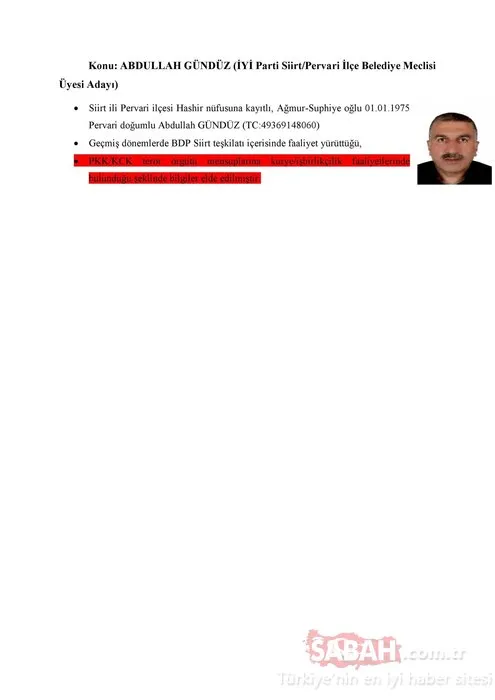 İşte İyi Parti'nin 31 Mart seçimleri aday listesindeki PKK'lılar!