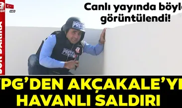 Canlı yayında gazetecilere havan atıldı