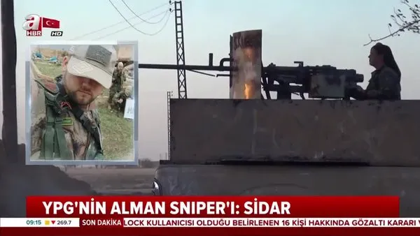 Terör örgütü YPG'nin Alman Sniper'ı: Sidar